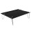 1 St Aluminiumlegering Fällbart Bord Camping Skrivbord Svart 4