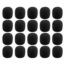 40Pcs Praktiska Kragenmikrofonhöljen Smidiga Svampmikrofonhöljen