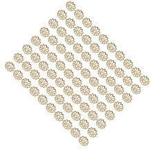 1000Pcs Golden Metal End Caps Bead Caps DIY Jewelry Charm Accessories