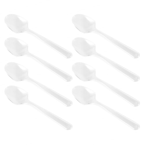 100 Pcs Plastskedar För , Efterrätt, Förrätt