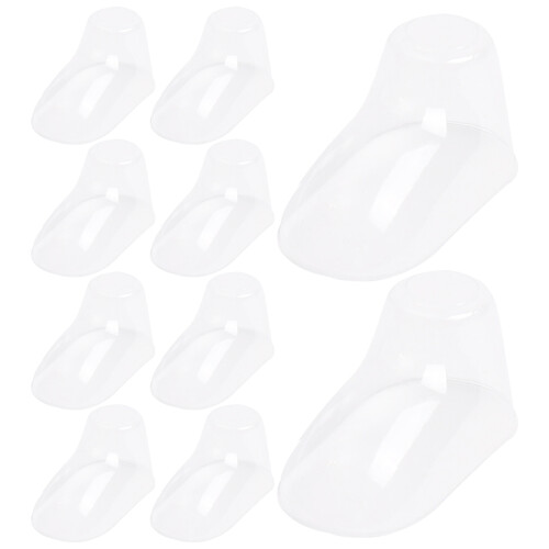 100Pcs Plastiska Bebisfots För Småbarnsskor Transparent Hållare