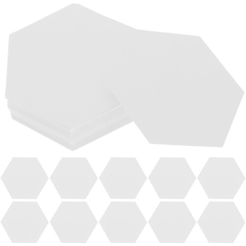 60 Ark Hexagon Patchwork Papper För Rita Och Måla Hantverk 1
