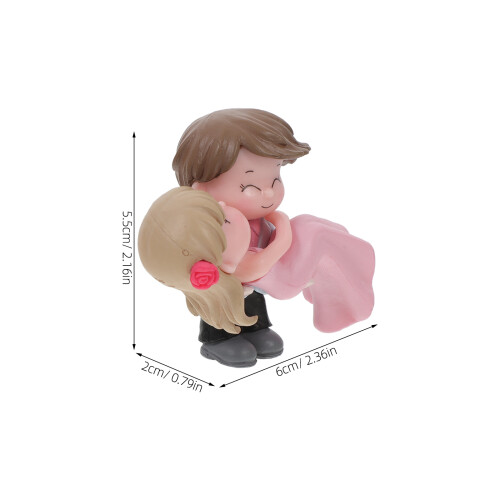 2Paren Paar Decoratieve Liefdesbeelden Taartversiering 1