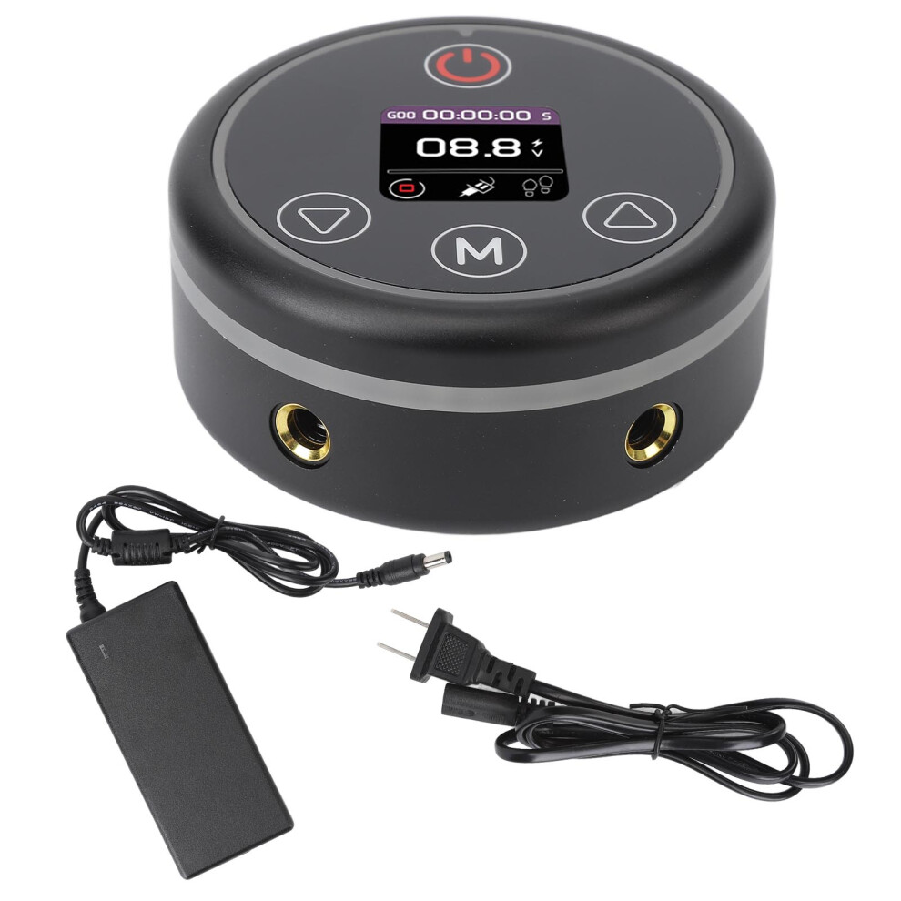(US Plug) Tattoo Power Supply LED Dual Output 100-240V EU Plug