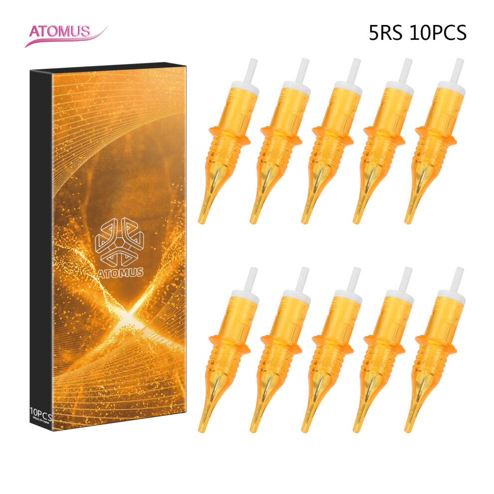 ATOMUS 10pcs Disposable Tattoo Needles Cartridge for Rotary Tattoo Pen