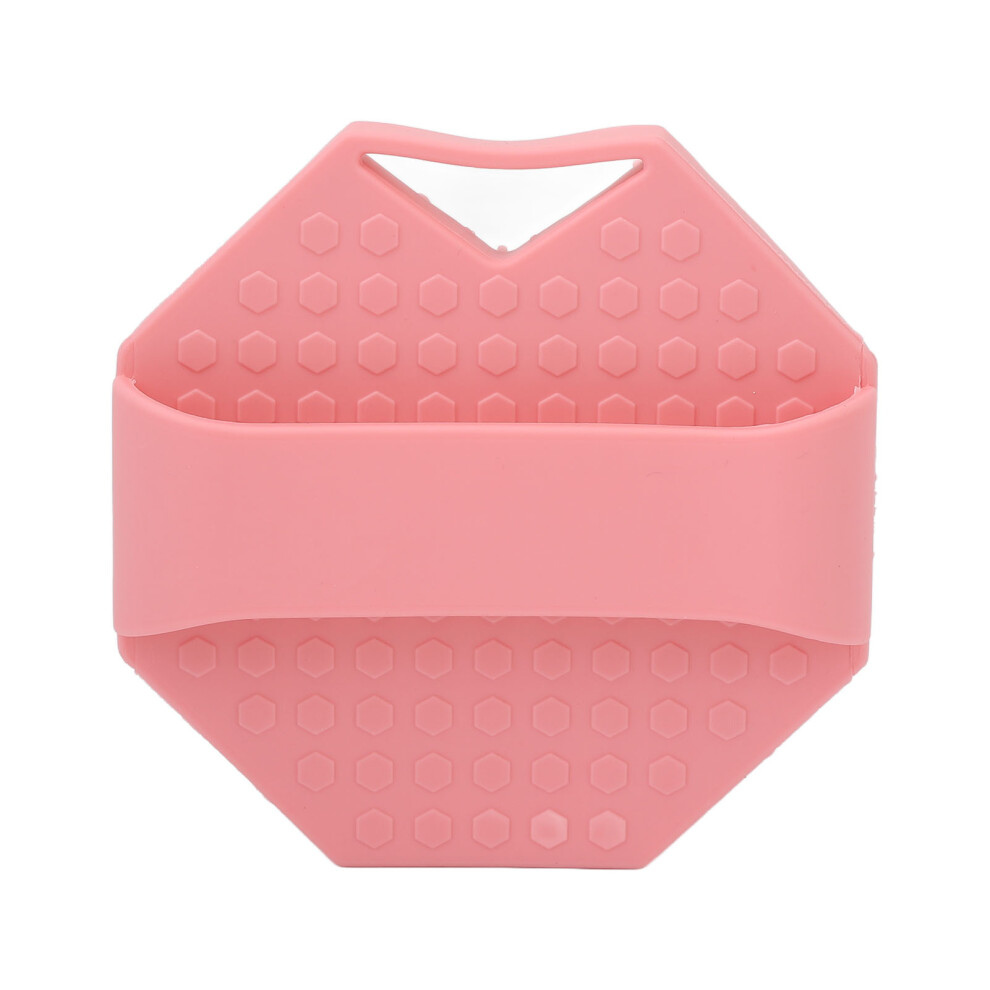 Pink (Pink) Silicone Body Scrubber Exfoliating Mild Ergonomic Food Grade