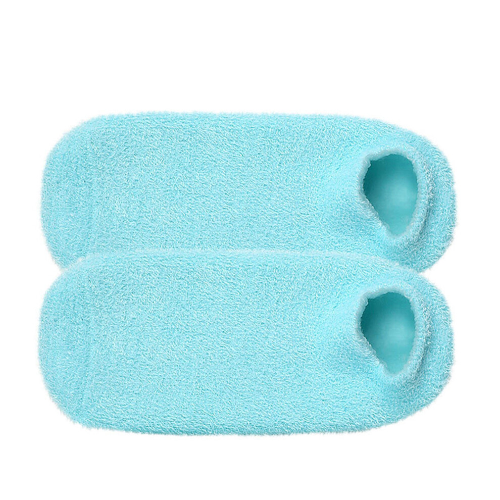 Blue (Blue) Foot Care Socks Moisturizing Nourishing Reusable Gel Socks