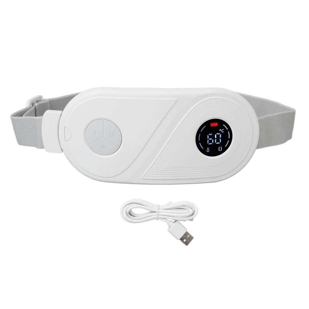 Portable Cordless Heating Belt 3 Heat Levels 3 Vibration Modes Waist