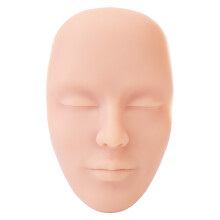 (Light Skin Color) 5D Silicone Makeup Mannequin Eyebrow Eyeliner Face Tattoo Model