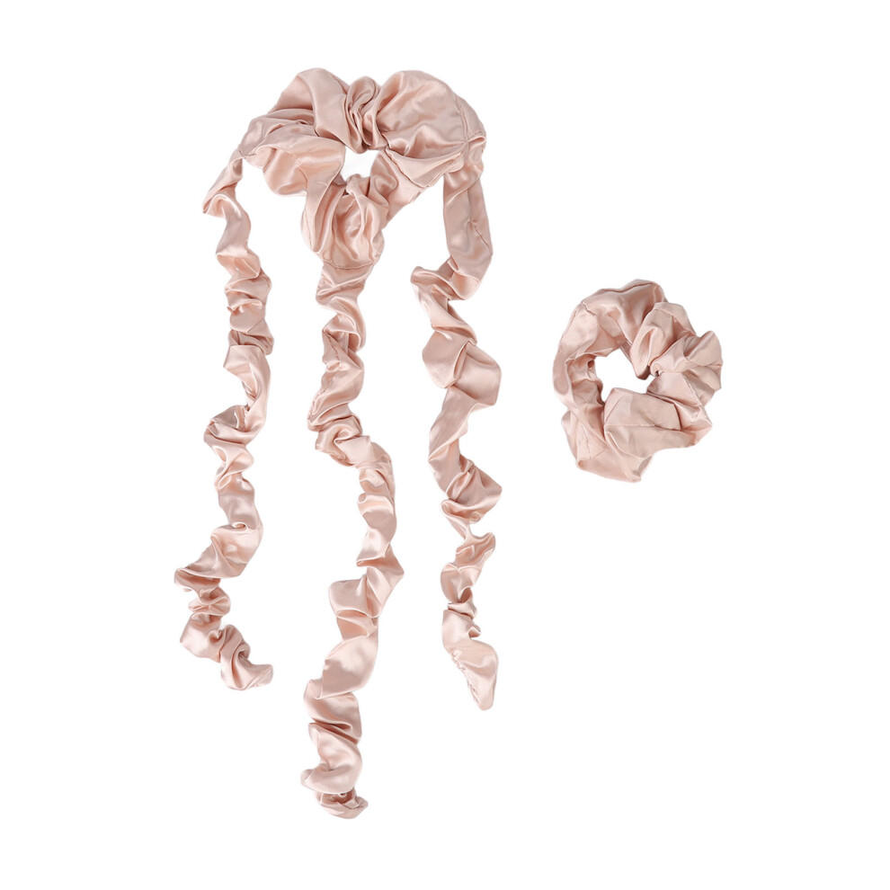 (Champagne) Heatless Hair Curler Scrunchie Headband Sleeping Rollers Leopard Print