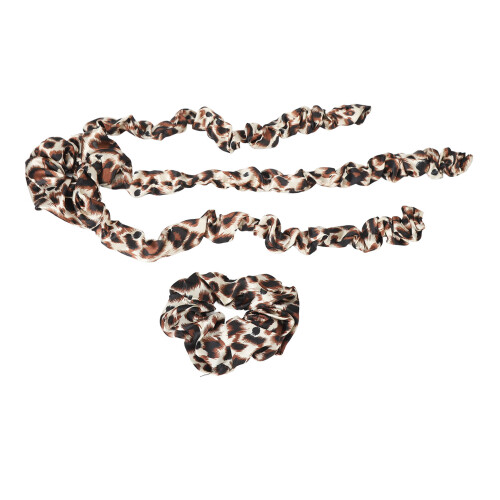 (Leopard Print) Hitzeloses Lockenstab Schlafrolle Kopfbänder Leopard Print 2