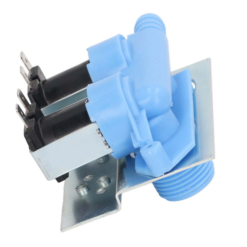 Water Inlet Valve Kit With Mounting Bracket, 2 Head, 220-240V Blue 7671356741799