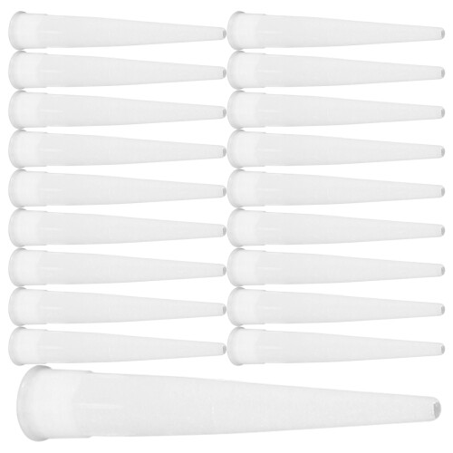 100 Pcs Plastmunstycken Rör Tillbehör Engångs Bläckhållare Vit