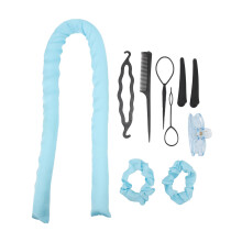 (Blue) 10x Wellenstangen-Band DIY Lockenrolle Blau