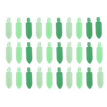 30 Stk Blattform Haar-Duck-Clips ohne Knitter Grün