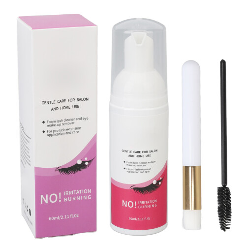 Wimpernkleber Schaumreiniger 60ml mit Pinsel