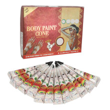 12pcs Waterproof Semi Permanent Tattoo Paste Cone