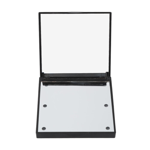 (Black) Reise-Make-up-Spiegel LED 2X Weiß