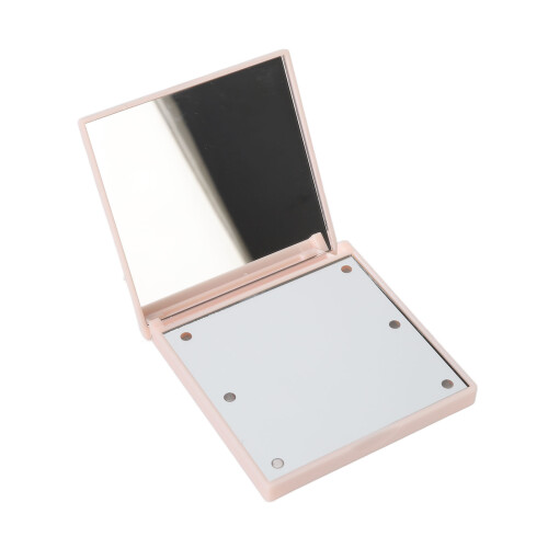 (Pink) Reise-Make-up-Spiegel LED 2X Weiß 2