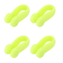 (Green) 4pcs Hand Pressure Point Clip Floral Migraine Relief Green