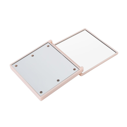 (Pink) Reise-Make-up-Spiegel LED 2X Weiß 1