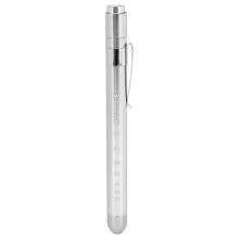(Silver) Weiße LED-Klemmschreiberlampe, konvex, wiederverwendbar