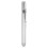 (Silver) White LED Pen Light Clip Convex Head Reusable Pocket Size 3