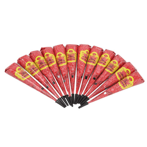 12pcs 0.9oz Temporary Tattoo Paste Red Waterproof DIY 2