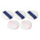 5x Rund-Puderquaste Doppelseitig Waschbar mit Band 5