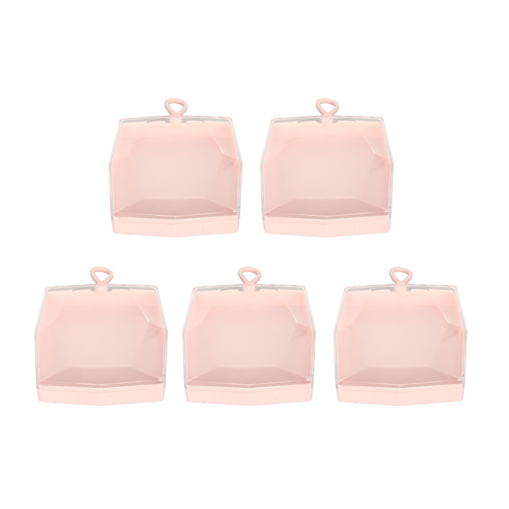 5pcs Portable Makeup Puff Holder Case Set Powder Puff Storage Box