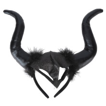 Halloween-Hörner-Headband Tierkostüm für Kinder Erwachsene Schwarz