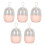 5pcs Makeup Sponge Case Transparent Portable Beauty Egg Storage Box 1