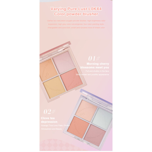 Blush Palette Face Blusher Powder Cosmetic Cheek Makeup Tool 1