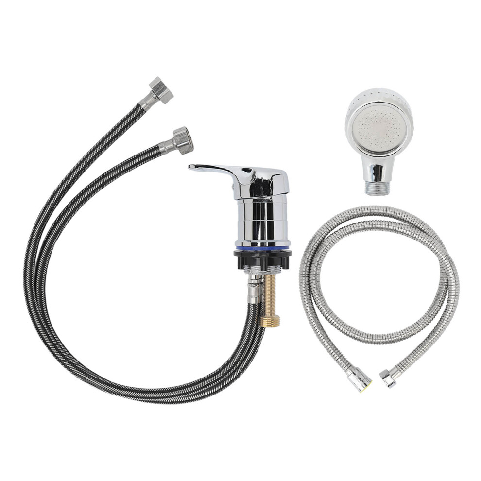 Shampoo Faucet Sprayer Kit 23.6In Tap 47.2In Hose Hot Cold Mixer 461605413990