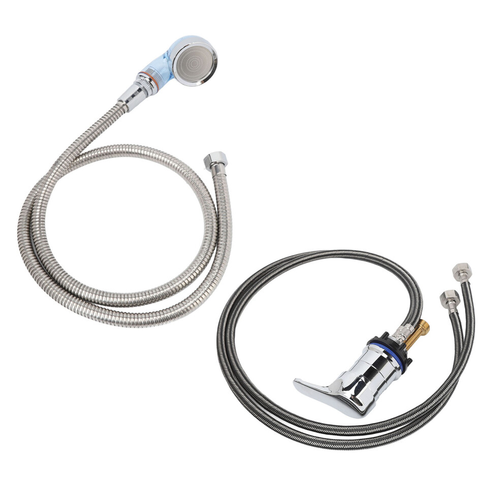 Salon Shampoo Bowl Faucet Sprayer Kit 120Cm Hose Valve 461605413976