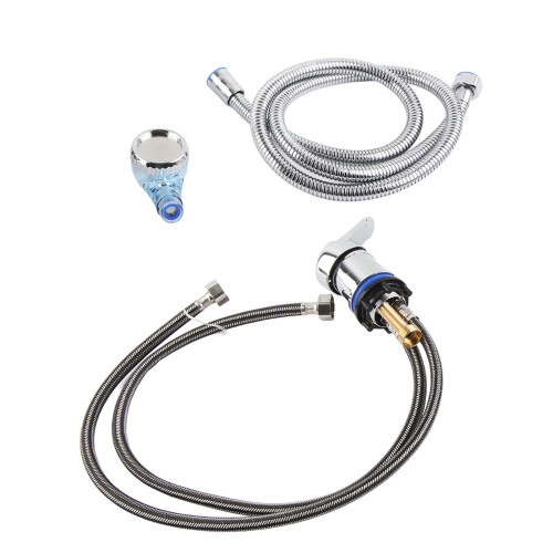 Rubinetto miscelatore caldo/freddo con tubo 1.2m