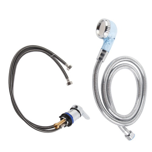 Rubinetto miscelatore caldo/freddo con tubo 1.2m 1