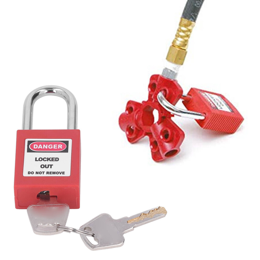 Gas Cylinder Safety Lockout With Quick Disconnect And Padlock 3051356742547