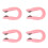 (Pink) 4pz Pinze Agopressione Magnetica Cefalea Rosa 4
