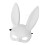 Halloween Bunny Mask Half Face Cosplay Accessory 5