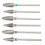 6x Nagelkunst-Feilenbits aus Wolframstahl zur Hautentfernung 2