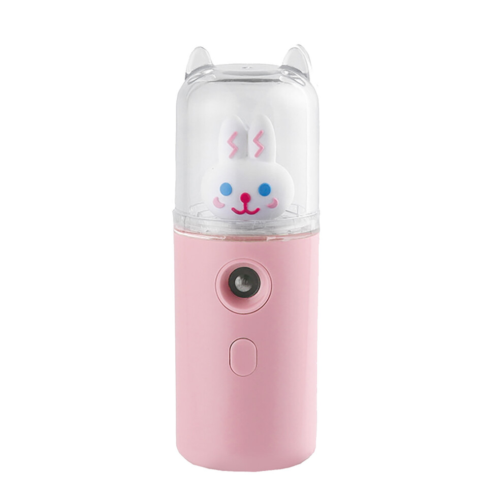 Pink (Pink) Facial Mist Sprayer 30Ml Usb Rechargeable Moisturizing Humidifier