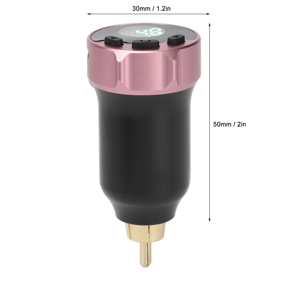 Pink (Pink) Wireless Tattoo Power Supply 4-12V Lcd 1600Mah Rca Battery