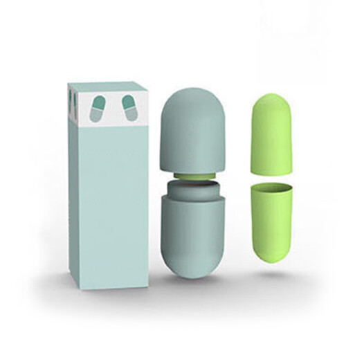 (Green) Tappi per Orecchie Morbidi Antirumore con Custodia