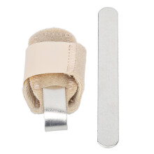 (S( 1.2 ~ 1.6in) Right Foot) Skin Color Aluminum Toe Splint Brace for Adult Men Women