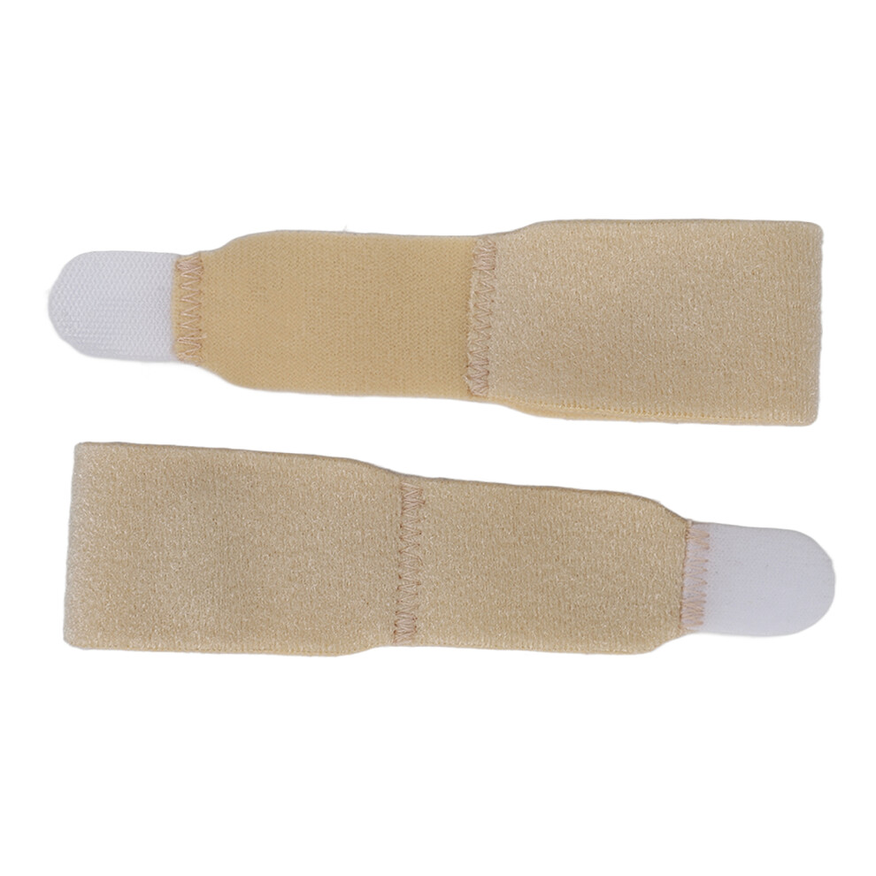 (M) 2pcs Skin Color Toe Splint Wrap Fabric Separator Strap