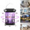 Solar Powered Bug Zapper & LED Light IP65 Waterproof USB Charge 6