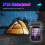 Solar Powered Bug Zapper & LED Light IP65 Waterproof USB Charge 4