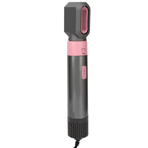 (EU Plug 220V) 5-in-1-Föhnbürste Lockenstab Glätter Rosa 1