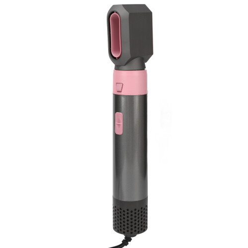 (EU Plug 220V) 5-in-1-Föhnbürste Lockenstab Glätter Rosa 2